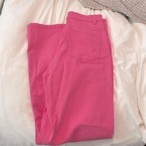 H&M pink wide leg jeans
